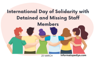 International Day of Solidarity with Detained and Missing Staff Members: Honoring Courage and Resilience
